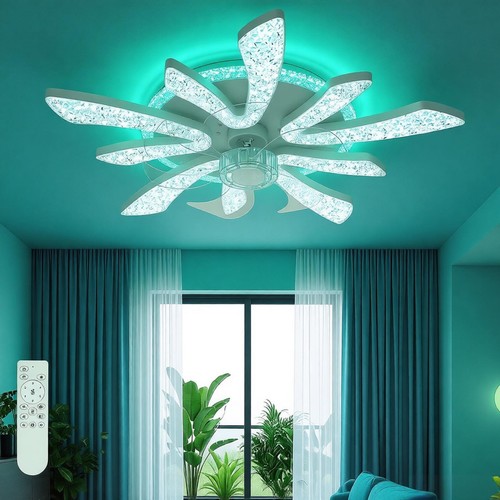 Plafoniera led fiore moderno - plafoniera,